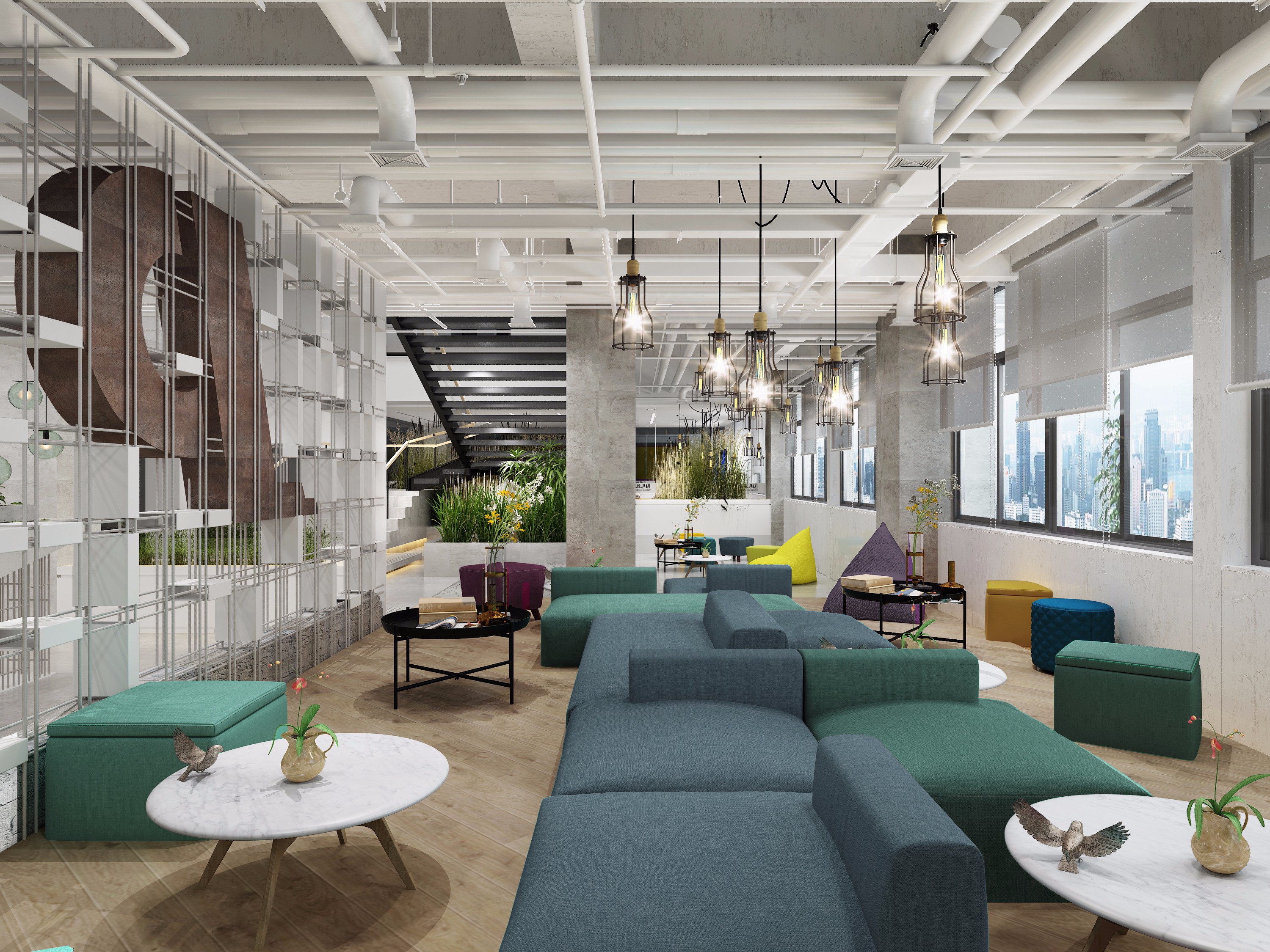 辦公室休閑區(qū)裝修設(shè)計-第7張圖片-上海古都建筑設(shè)計集團