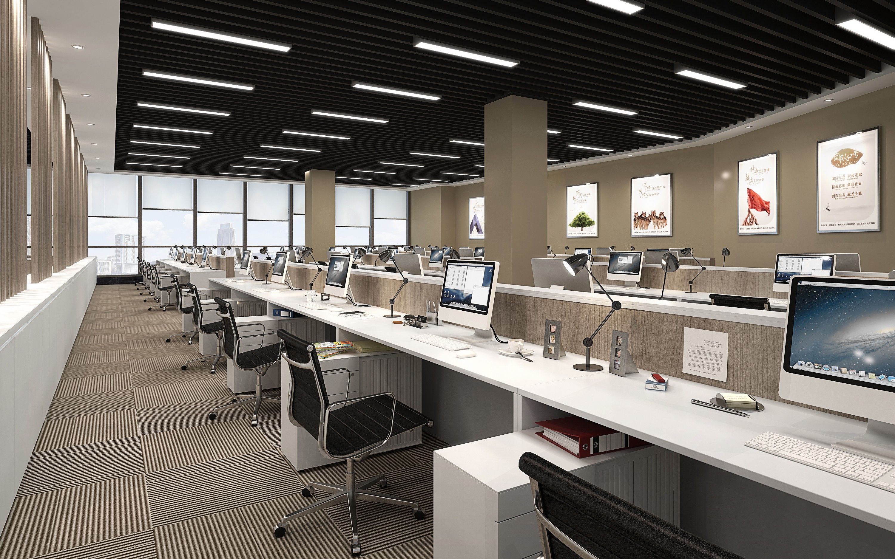 簡約明了辦公室裝修設(shè)計-第2張圖片-上海古都建筑設(shè)計集團