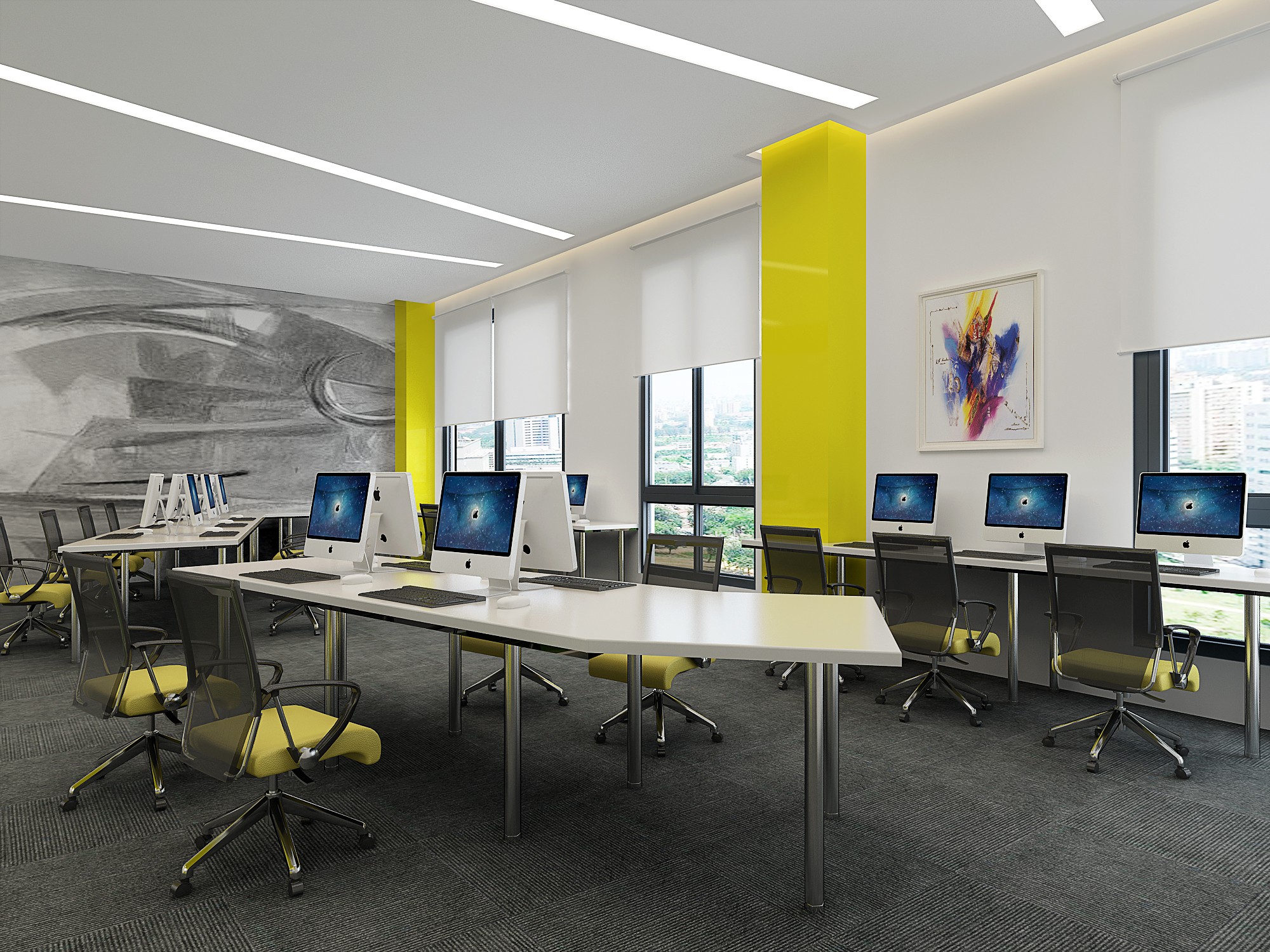 大黃蜂風格辦公室裝修設計-第3張圖片-上海古都建筑設計集團