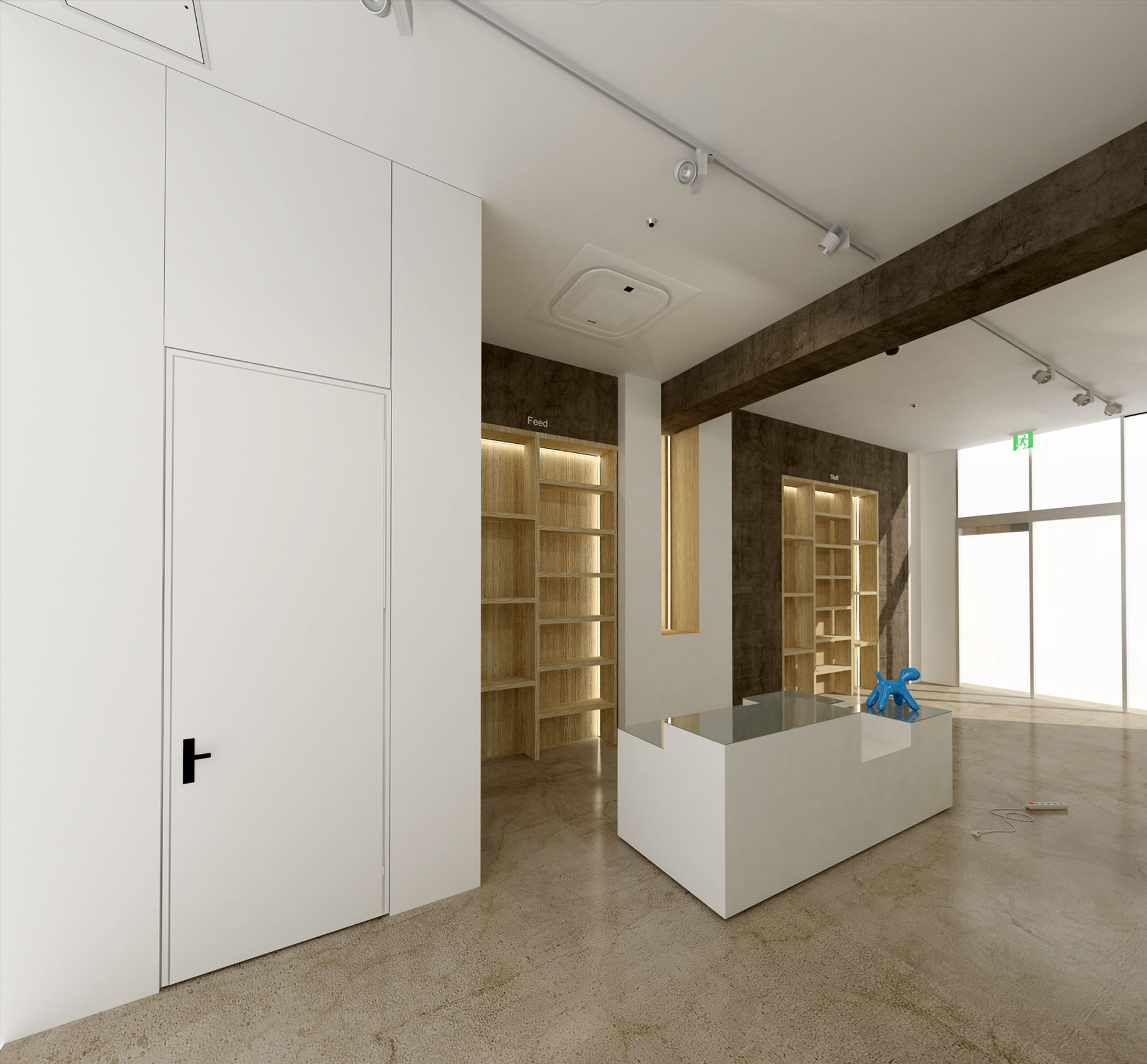 簡約風格寵物一體店裝修設(shè)計-第1張圖片-上海古都建筑設(shè)計集團