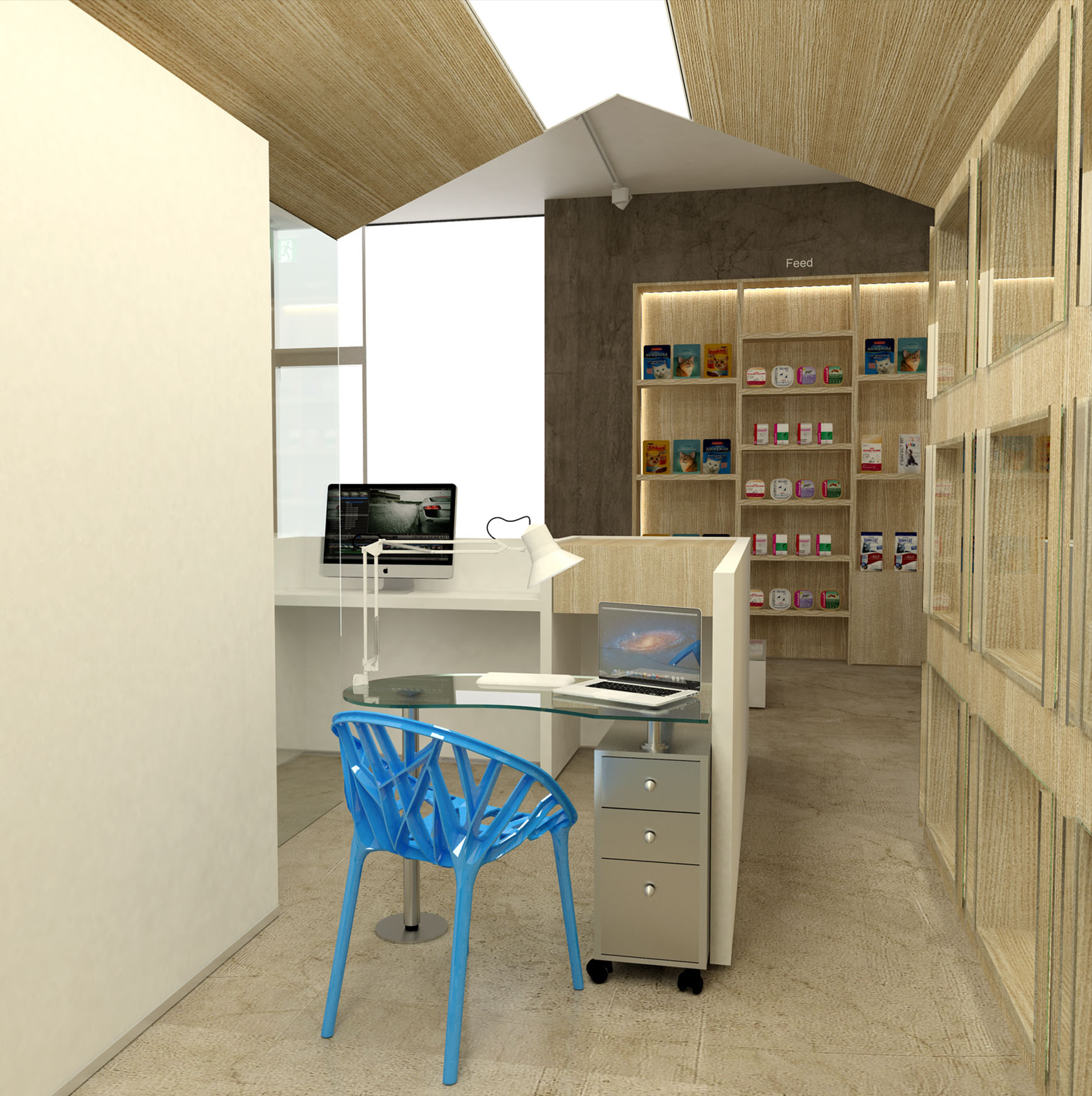 簡約風格寵物一體店裝修設(shè)計-第5張圖片-上海古都建筑設(shè)計集團