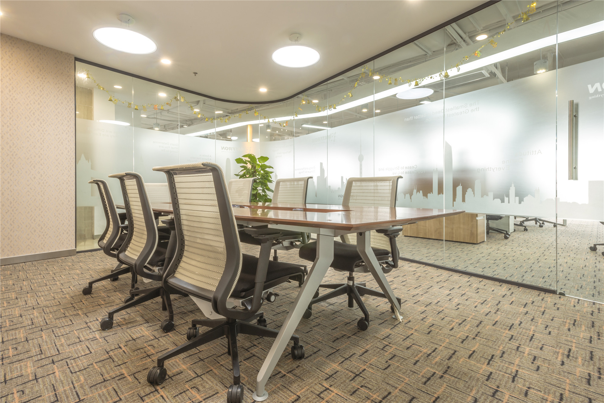 簡約流暢風格寫字樓裝修設計-第2張圖片-上海古都建筑設計集團