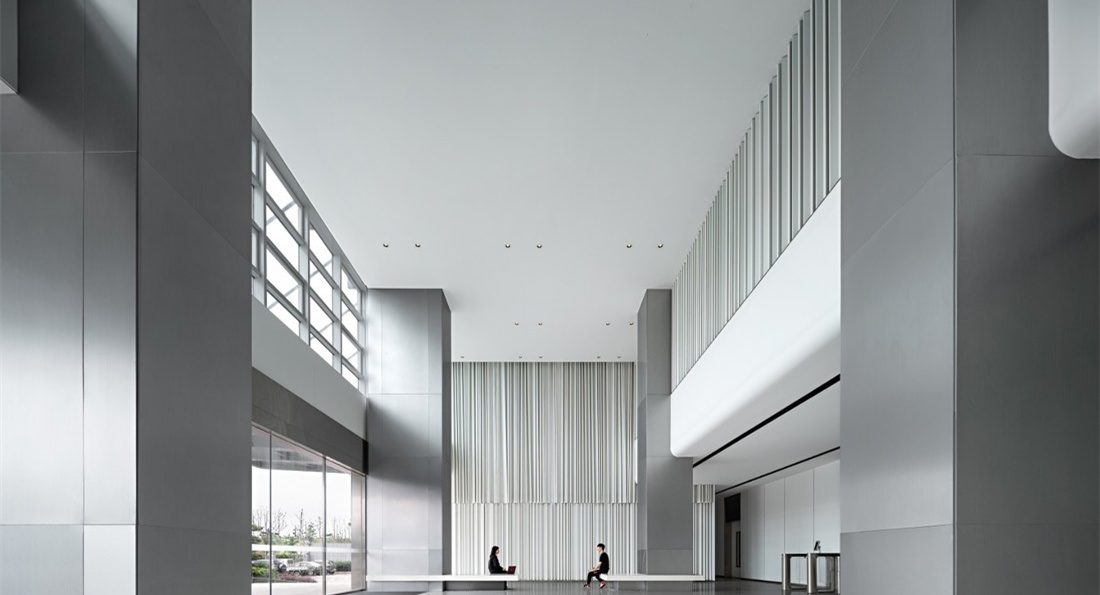 灰白簡約風格辦公室裝修設計-第2張圖片-上海古都建筑設計集團