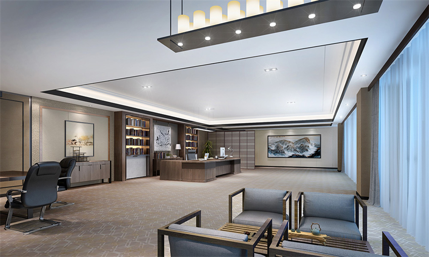 920平新中式風(fēng)格辦公室設(shè)計(jì)方案-辦公室裝修設(shè)計(jì)效果圖-第3張圖片-上海古都建筑設(shè)計(jì)集團(tuán) 920平新中式風(fēng)格辦公室設(shè)計(jì)方案-辦公室裝修設(shè)計(jì)效果圖-第3張圖片-上海古都建筑設(shè)計(jì)集團(tuán)